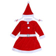 Costum Craciunita Vivimall® Fata, 4-6 ani, 3 piese, Catifea - vivimall.ro