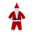 Costum Mos Craciun Vivimall® Baiat, 1-3 ani, 5 piese, aproximativ 63 cm, Catifea - vivimall.ro