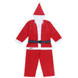 Costum Mos Craciun Vivimall® Baiat, 10-12 ani, 5 piese, Polar - vivimall.ro