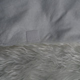 Covor pentru bradul de Craciun White Haipai, diametru 120 cm, blana cu o grosime 4 cm, alb - vivimall.ro