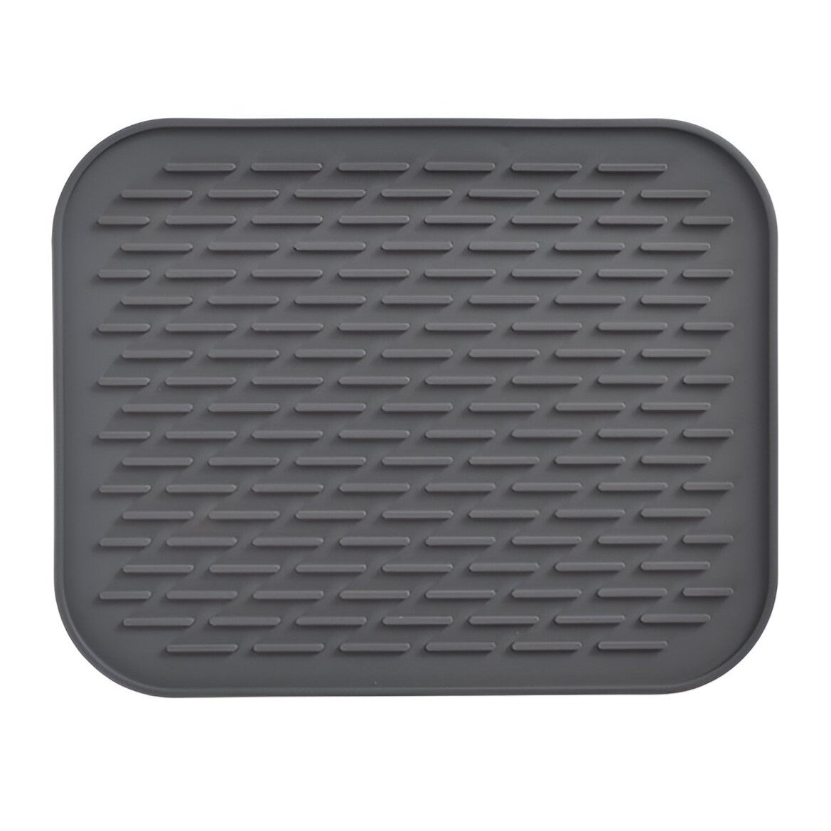 Covoras din Silicon pentru Scurgere Vase, Vivimall, Uz Casnic, Rezistent la Temperaturi Ridicate, Izolator, 30x24 cm, Negru - vivimall.ro