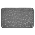 Covoras pentru Baie Antiderapant, Vivimall, Uscare Rapida, Model 3D Piatra, 40x60 cm, Gri - vivimall.ro