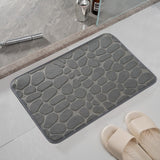 Covoras Pentru Baie Antiderapant, Uscare Rapida, Model 3D Piatra, 40X60 Cm - vivimall.ro