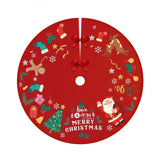 Karácsonyfa díszszőnyeg, bolyhos anyagból, masnikkal, 90 cm átmérőjű