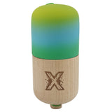 Kendama Pill X Originala, Flippy, Profesionala Model Rubber Grip Pilula, din Lemn, Varsta 9+, Ata 62/65 cm, 11 x 5 x 5 cm, Gradient Galben/Albastru/Verde - vivimall.ro