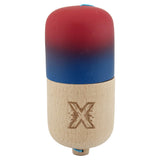 Kendama Pill X Originala, Flippy, Profesionala Model Rubber Grip Pilula, din Lemn, Varsta 9+, Ata 62/65 cm, 11 x 5 x 5 cm, Gradient Rosu/Albastru - vivimall.ro