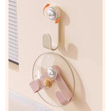 Suport de Bucatarie, Flippy, Rotativ, din Plastic, Aplicare prin Lipire, 5 x 5 x 18.5 cm, Roz