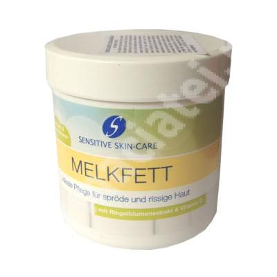 Crema cu extract de galbenele si vitamina E Melkfett, 250 ml, Regenerare pielii