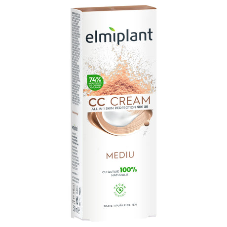 Crema CC Pentru Fata, Elmiplant, Crema de Zi Nuanta Medie, 50 ml - vivimall.ro