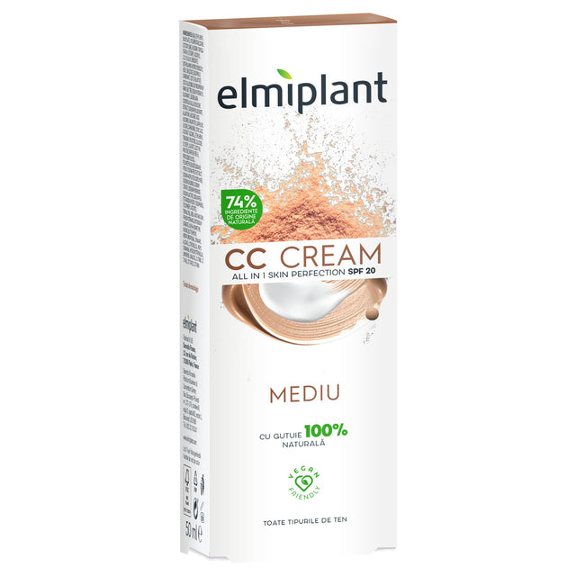 Crema CC Pentru Fata, Elmiplant, Crema de Zi Nuanta Medie, 50 ml - vivimall.ro