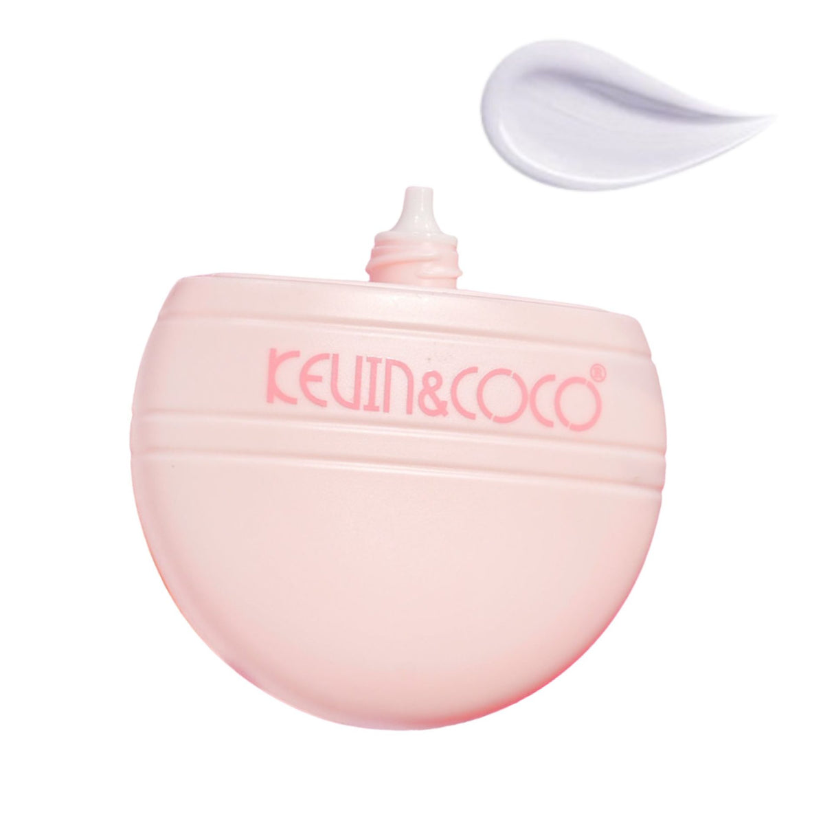 Cremă primer Kevin&Coco SPF 50 în ambalaj albastru, vedere frontală, bază machiaj cu hidratare