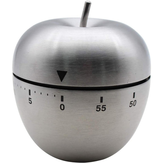 Cronometru de Bucatarie, Vivimall, Mecanic, Forma de Mar, din Otel Inoxidabil, 60 min Timer, 7.5 x 6.2 cm, Argintiu - vivimall.ro