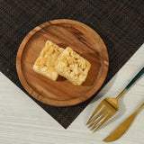 Farfurie din Lemn, Vivimall, Rotunda, pentru Alimente sau Decor, 15 x 1.5 cm, Natur - vivimall.ro