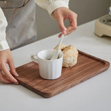 Tava din Lemn, Vivimall, Dreptunghiulara, pentru Alimente sau Decor, 25 x 15 x 1.5 cm, Natur - vivimall.ro