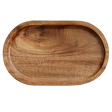 Tava din Lemn, Vivimall, Ovala, pentru Alimente sau Decor, 25 x 15 x 1.5 cm, Natur - vivimall.ro
