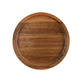 Farfurie din Lemn, Vivimall, Rotunda, pentru Alimente sau Decor, 15 x 1.5 cm, Natur - vivimall.ro