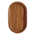 Tava din Lemn, Vivimall, Ovala, pentru Alimente sau Decor, 25 x 15 x 1.5 cm, Natur - vivimall.ro