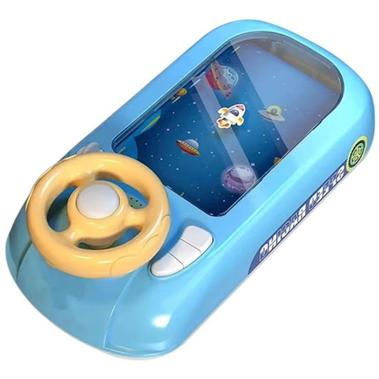 Joc Simulator de Condus, Flippy, 3-6 Ani, Volan Interactiv, Efecte Sonore, din ABS, USB Inclus, Albastru - vivimall.ro