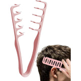 Pieptan de Volum, Vivimall, din ABS, pentru Femei/Barbati, 19 x 9 cm, Roz - vivimall.ro