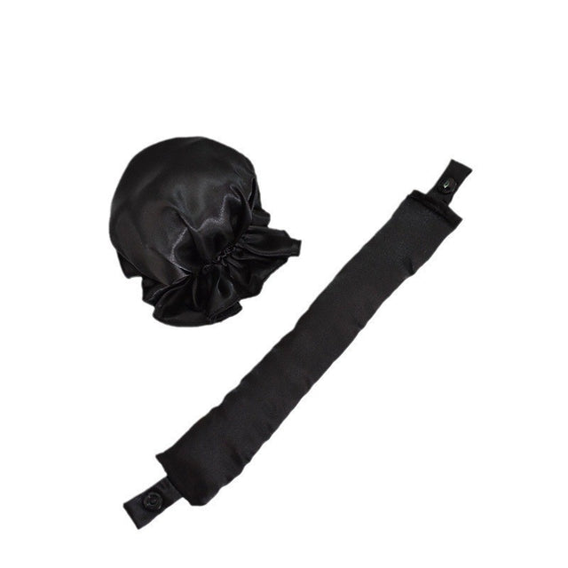 Accesoriu de Ondulat Parul, Vivimall, fara Caldura, din Poliester, Manual, Prin Rasucire, 29 x 4 cm, Negru - vivimall.ro