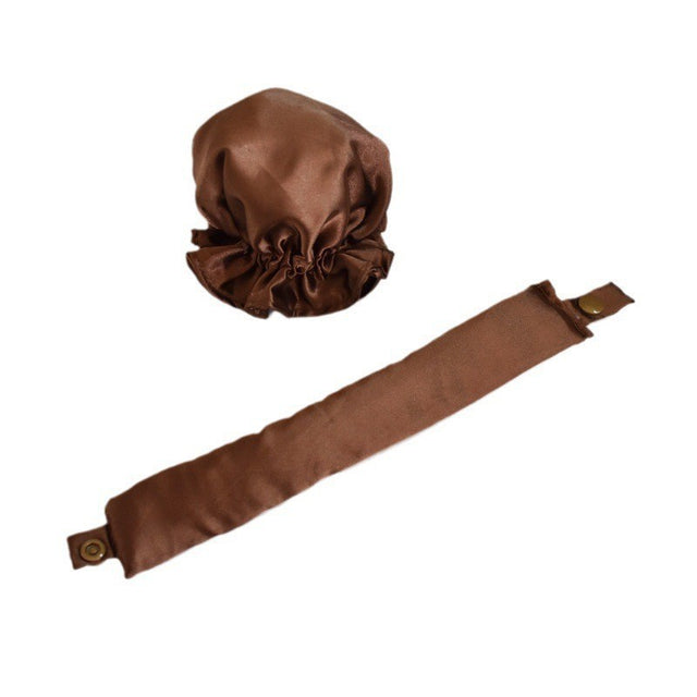 Accesoriu de Ondulat Parul, Vivimall, fara Caldura, din Poliester, Manual, Prin Rasucire, 29 x 4 cm, Maro - vivimall.ro