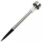 Lampa solara LED de exterior pentru gradina Vivimall, dispersor normal, 0.06W, Inox, 29 cm - vivimall.ro