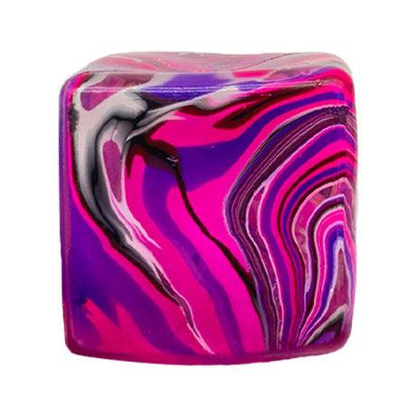 Cub antistres Needoh Flippy din maltoză, culoare roz, vedere frontală, 3,5×3,5×3,5 cm