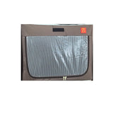 Cusca Animale pentru Uscare Blana, Vivimall, din Textil, Fereastra Transparenta, 53 x 36 x 42 cm, Maro - vivimall.ro