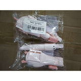 Cleste Multifunctional, Flippy, 2in1, Cleste pentru Parul Cazut si Mini Racleta pentru Depuneri, din ABS, Model Rata, Roz