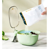 Cutie de Depozitare a Condimentelor, Vivimall, de Uz Casnic, cu Maner Stabil, cu Capac, 4 Compartimente Principale, 21 x 14 x 10 cm, Verde - vivimall.ro