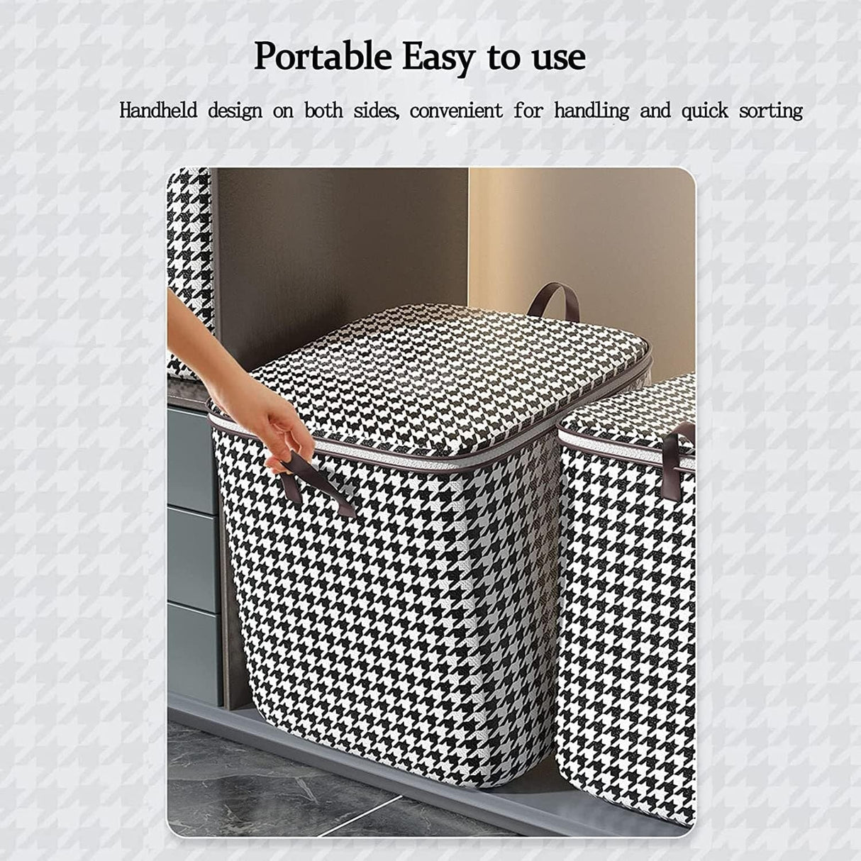 Organizator Textil Cu Fermoar 175L | PackNest 1 - vivimall.ro