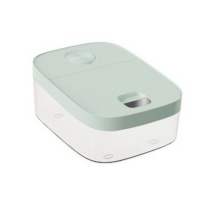 Cutie de Depozitare Vivimall, de Uz Casnic, Rezistentă la Insecte și la Umiditate, Rezervor Sigilat pentru Depozitare Alimentară, Capacitate 6 kg, 37 x 26 x 14.5cm, Verde - vivimall.ro