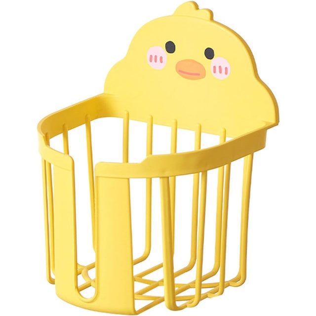 Cutie de Depozitare, Vivimall, din Plastic, Montare pe Perete, Model Ratusca, 17.5x13.5x12 cm, Galben - vivimall.ro