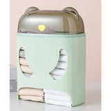 Cutie de Depozitare, Vivimall, Montare Perete, Adeziv, Fara Perfoare, din ABS, Model Urs, 18 x 11 x 25 cm, Verde - vivimall.ro