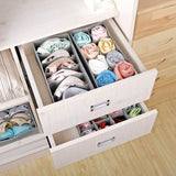 Cutie De Depozitare, Pentru Lenjerie, Sosete Si Sutiene, Material Textil, 6 Compartimente, Culoare