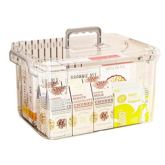 Cutie De Depozitare, Vivimall, Tip Valiza, pentru Alimente, Jucarii, Accesorii, Transparenta, Marime S, 24x17x13.5 cm - vivimall.ro