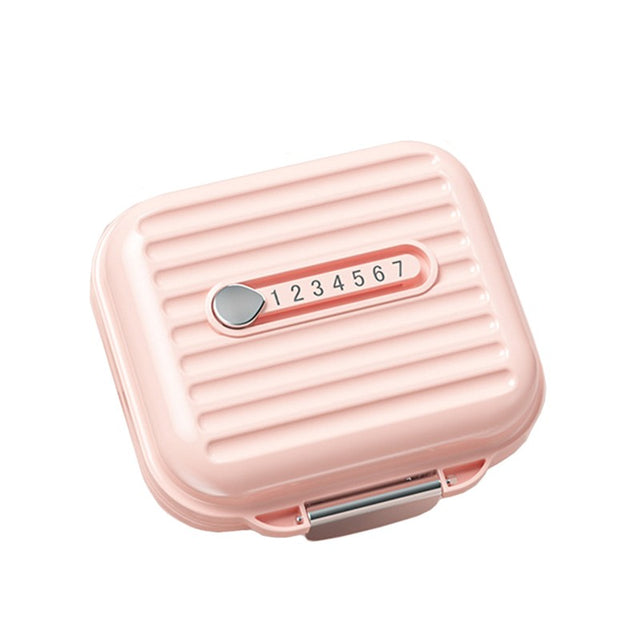 Cutie de Depozitare pentru Pastile, Vivimall, Cutie de depozitare Medicamente, Cutie de depozitare Vitamine, Suplimente, pentru Fete, din Plastic cu indice zi, Roz - vivimall.ro