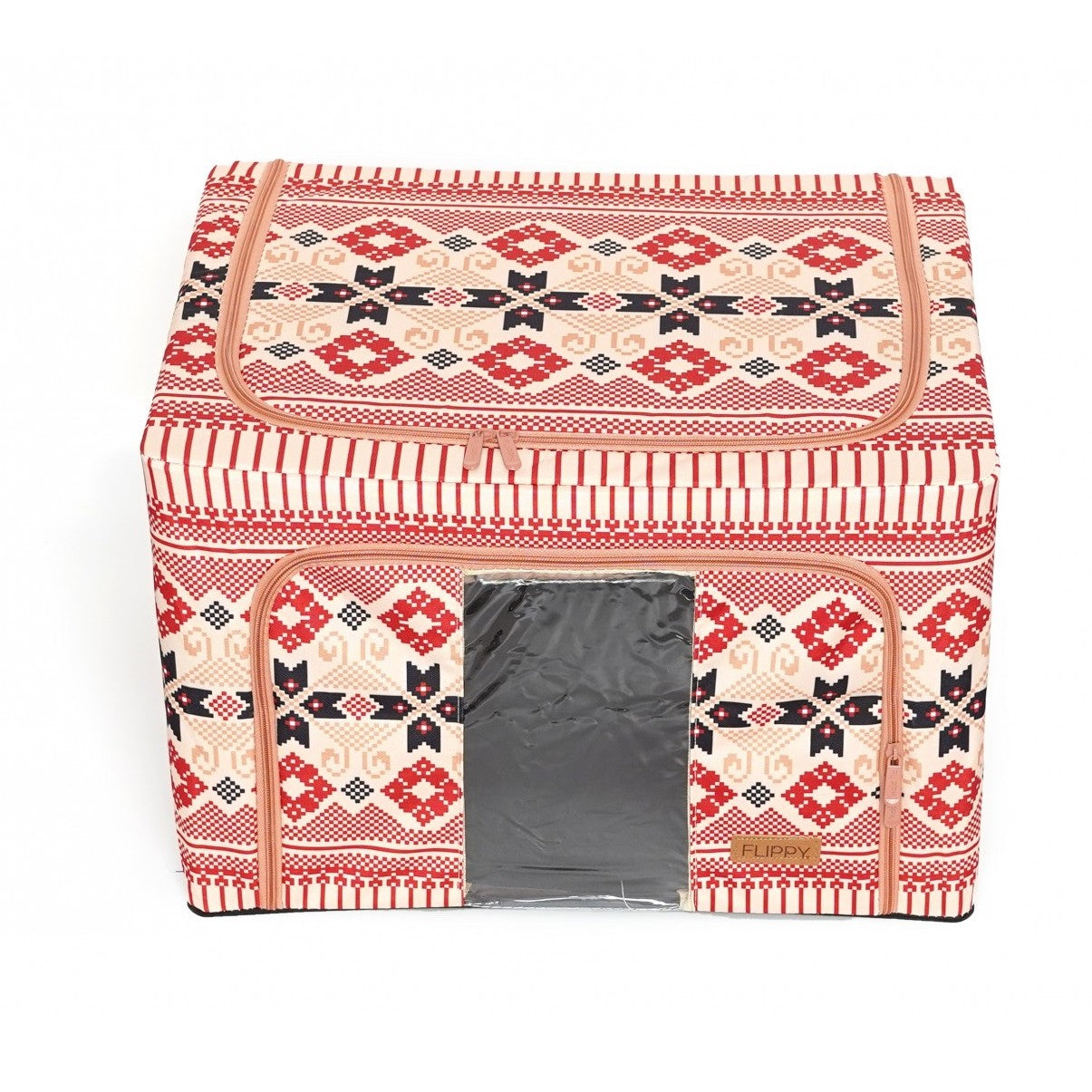 Cutie De Depozitare Pliabila 66L Motiv Traditional | StyleBox 3 - vivimall.ro