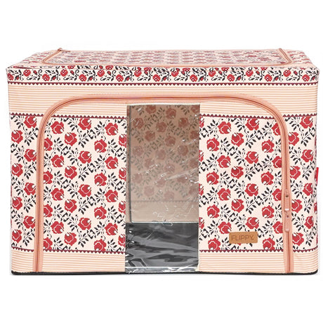 Cutie De Depozitare Pliabila 66L Motiv Traditional | StyleBox 3 - vivimall.ro