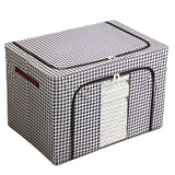 Cutie de Depozitare Pliabila, Vivimall, Cu fermoar, 66 L, Textile, 50x40x33 cm, Design Zebra - vivimall.ro
