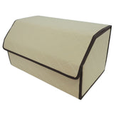 Organizator portbagaj Flippy cu 2 compartimente deschise, detaliu interior și sistem velcro de pliere