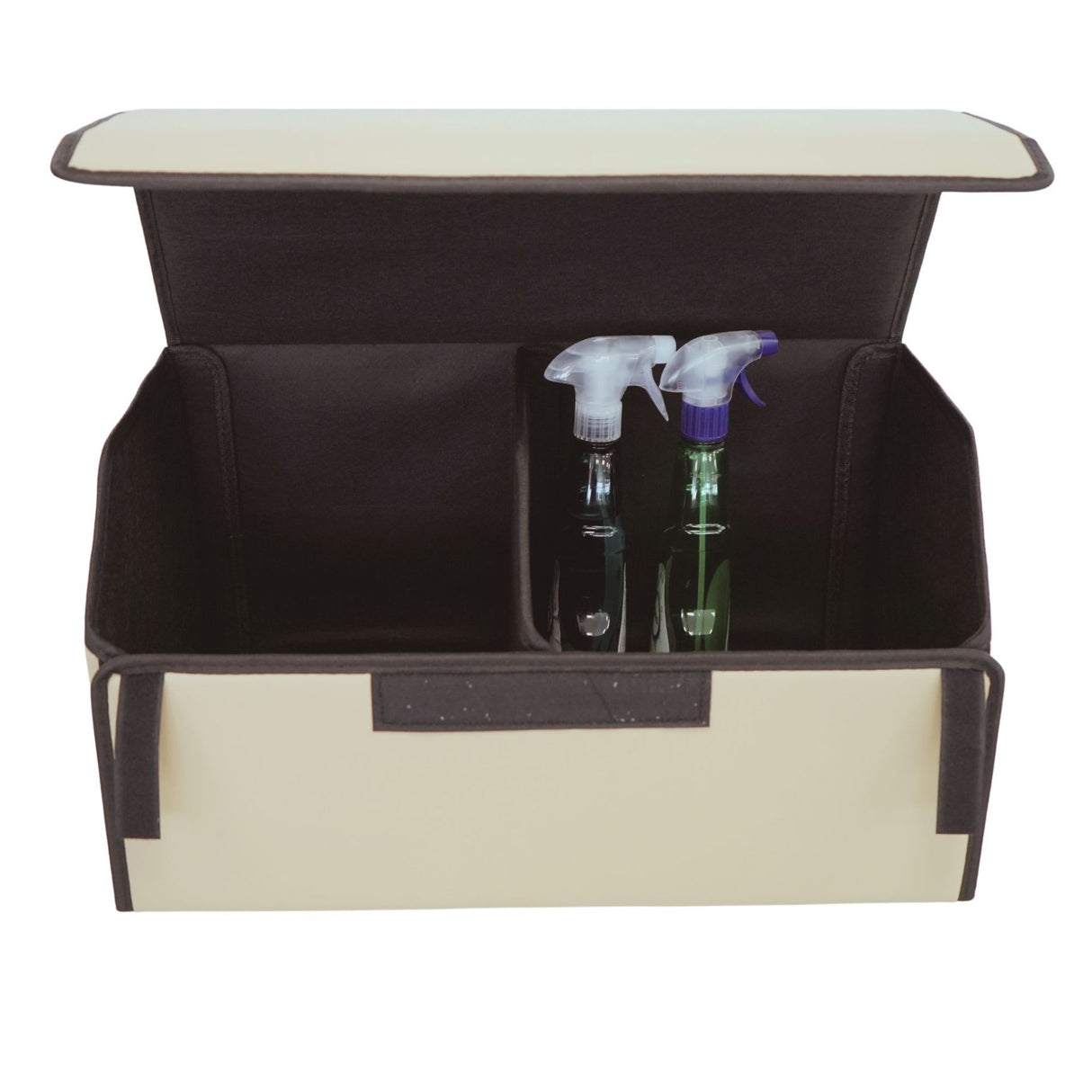 Organizator auto Flippy Premium bej plasat în portbagaj mașină, perspectivă lifestyle utilizare