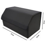Cutie portbagaj auto Flippy pliată cu sistem velcro, economie de spațiu, culoare neagră