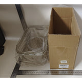 Cutie de Depozitare Portabila, Vivimall, cu Separator pentru Gheata si Scurgere, Mentine Rece, Caserola Pranz, 25x16.5x11.5 cm, Gri/Transparent - vivimall.ro