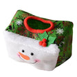 Cutie Decorativa pentru Servetele, Vivimall, Model Om de Zapada, Tematica Craciun, 16 x 10 cm, Verde - vivimall.ro