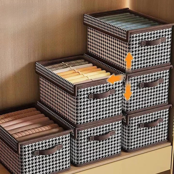 Cutie Depozitare, Vivimall, Capac Transparent, Model In Carouri, Model Mare, Maro - vivimall.ro