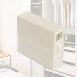 Cutie Depozitare Lenjerii de Pat, Vivimall, Pliabila, Capacitate 18l, 38x33x12 cm, din Panza Oxford cu PP Incorporat, Fereastra Vizibila, Alb Ivoir - vivimall.ro