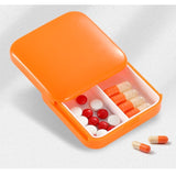 Cutie Depozitare Medicamente, 2 Compartimente, Glisanta, Patrata, Inchidere Etans