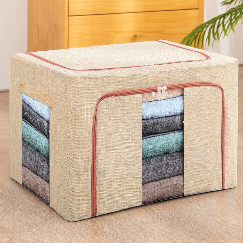 Cutie De Depozitare Pliabila 100L Crem | StyleBox 7
