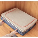 Cutie de Depozitare Pliabila, Vivimall, 66 L, din Bumbac si In, 50x40x33 cm, Fereastra Frontala, 2 Usi de Acces cu Fermoar Bidirectional, Cadru Metalic, Suport Baza Stabil din Plastic, Roz Pudrat - vivimall.ro